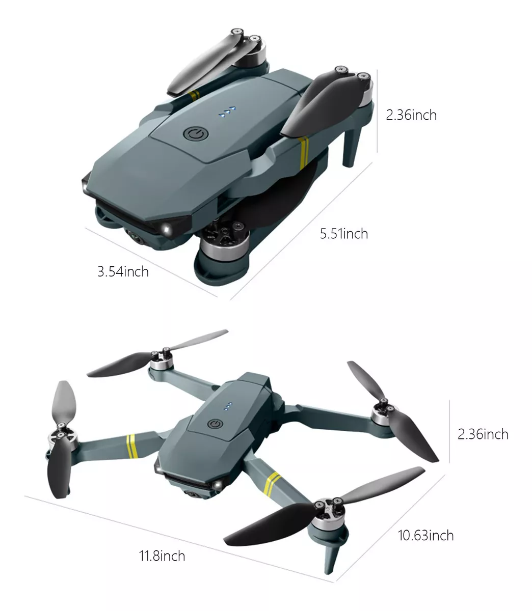 Drone 998max Motor Brusless Doble Camara 2 Baterias Estuche