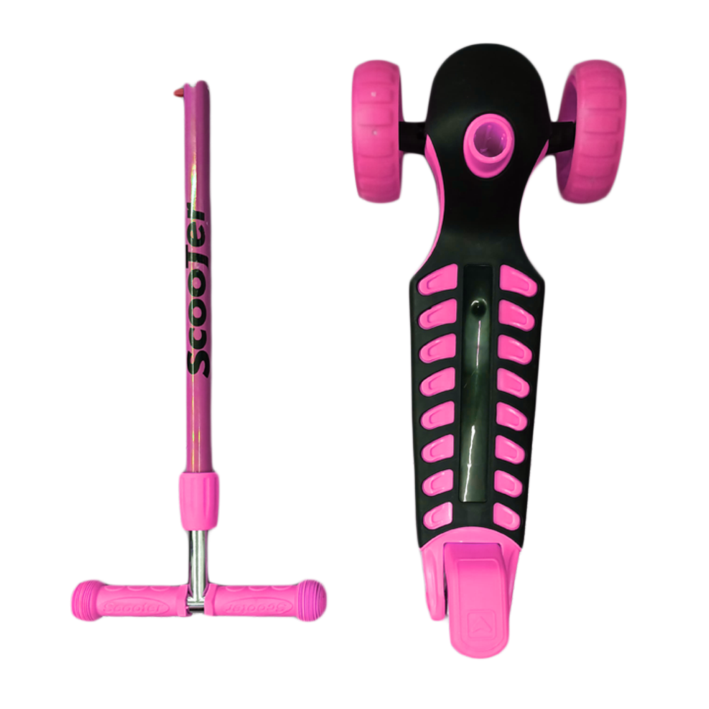 Patineta Scooter Kick And Ride Llantas Anchas Y Luces