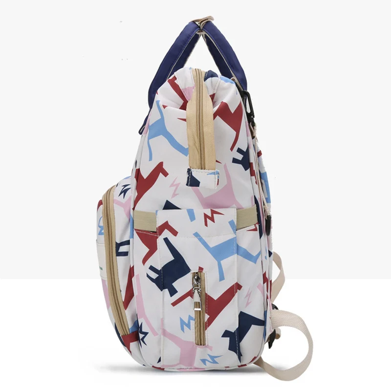 Pañalera Morral De Lujo Con Diseños Estampados Y Usb