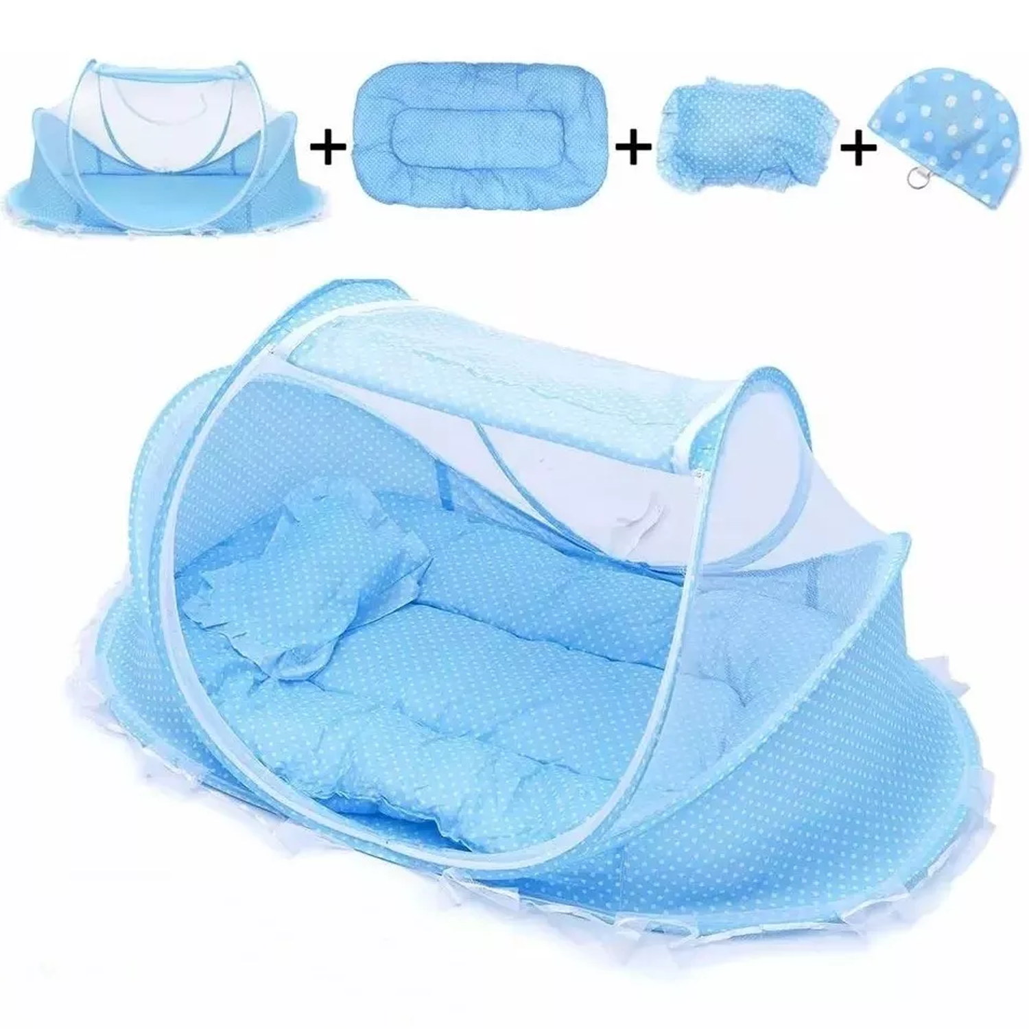 Mosquitero Cuna Portatil Para Bebes Colchonetita Y Almohada