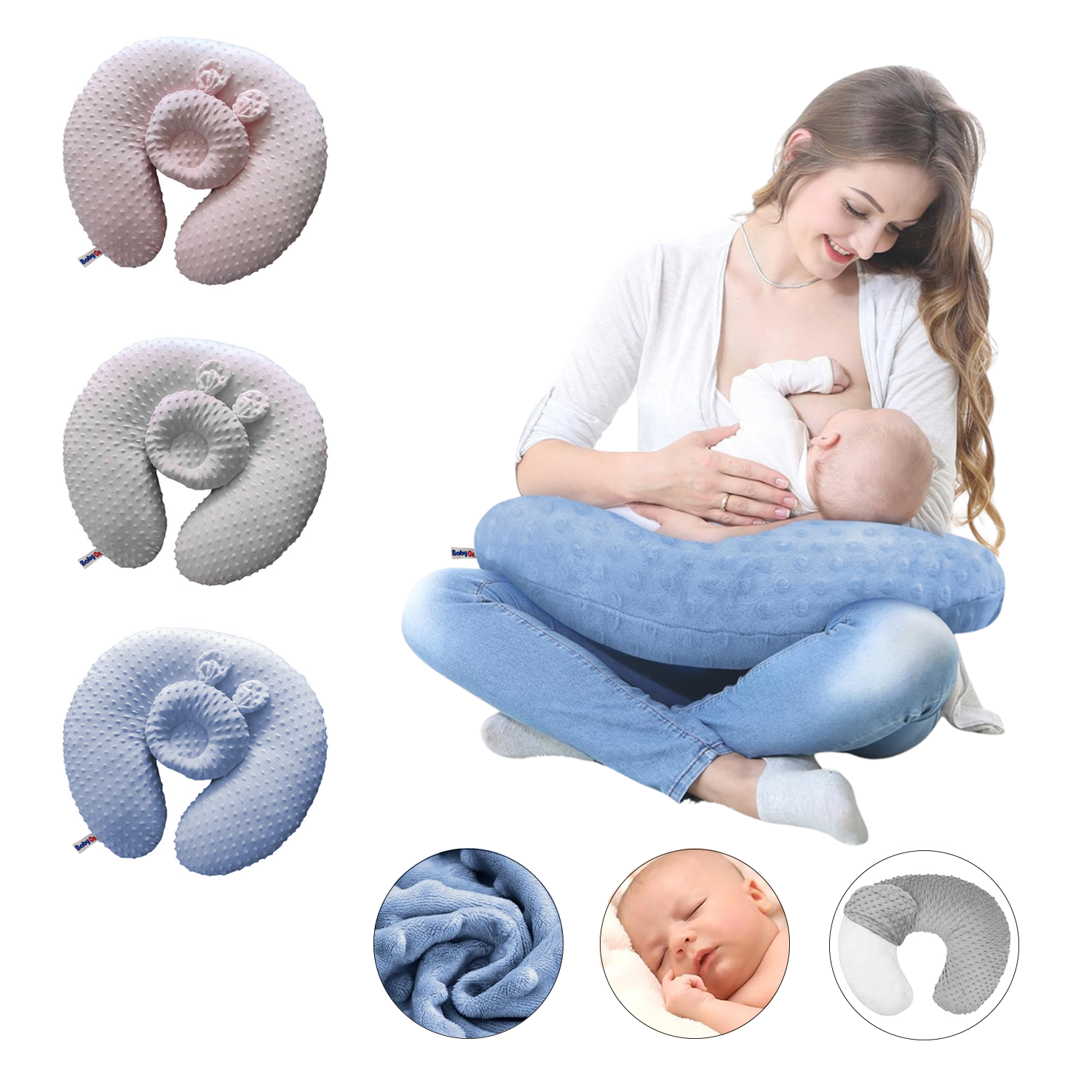 Almohada Cojin Materno De Lactancia Multiusos Ergonómico