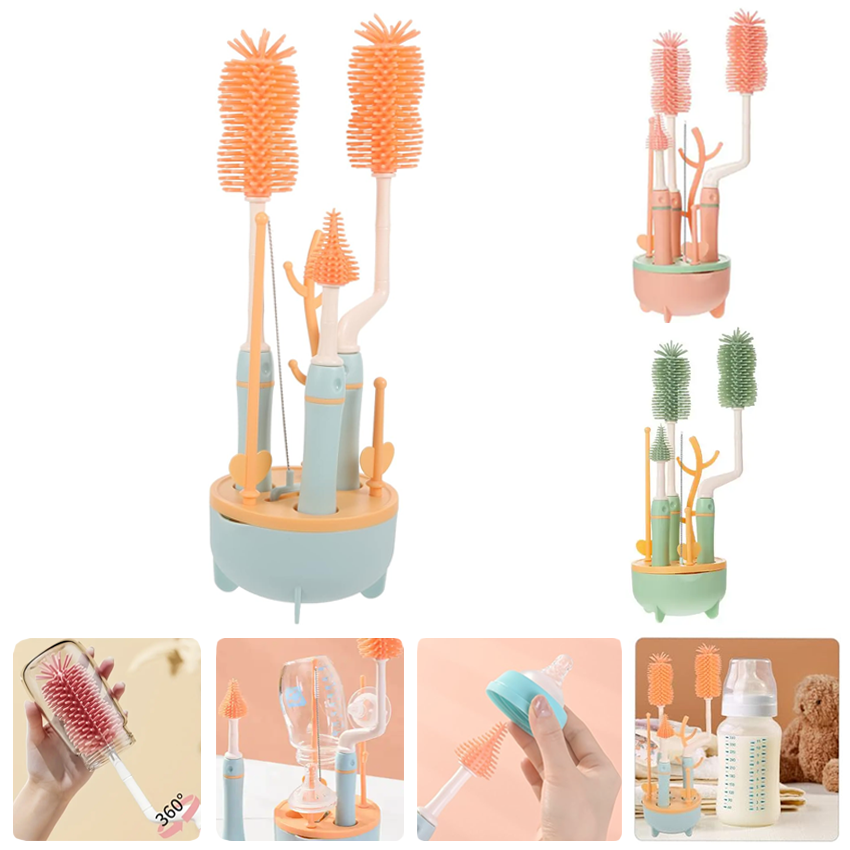 Lava Teteros Set Soporte Multiusos 3 En 1