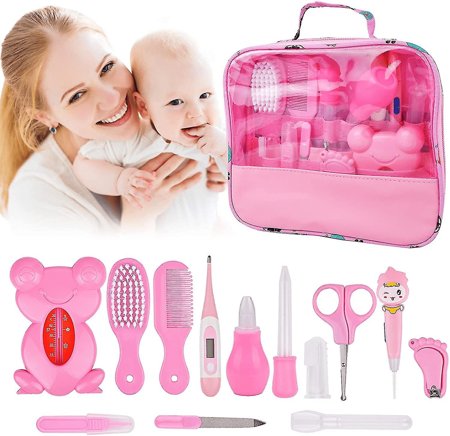 Kit Aseo Bebe Con Estuche 13 Piezas