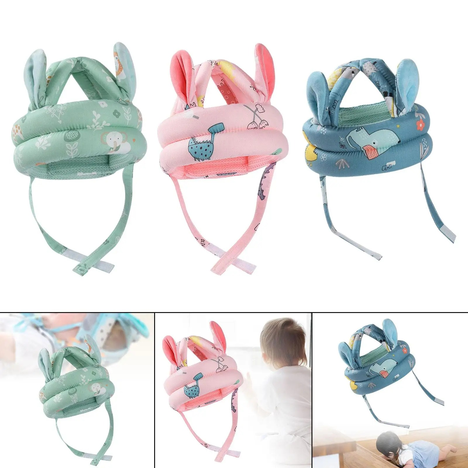 Gorro Casco Protector De Golpes Cabeza Para Bebés 6-36 Meses