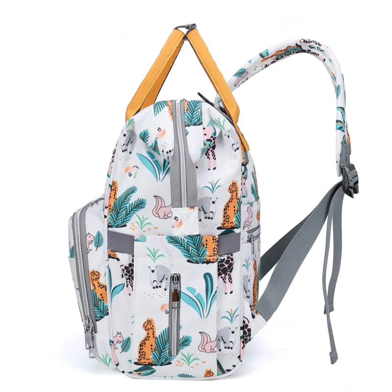 Pañalera Morral De Lujo Con Diseños Estampados Y Usb