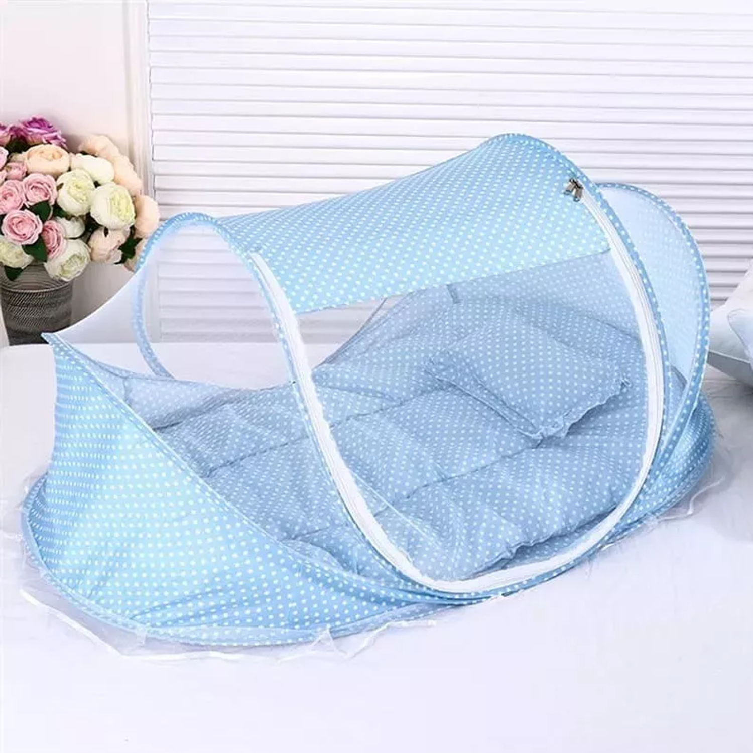 Mosquitero Cuna Portatil Para Bebes Colchonetita Y Almohada