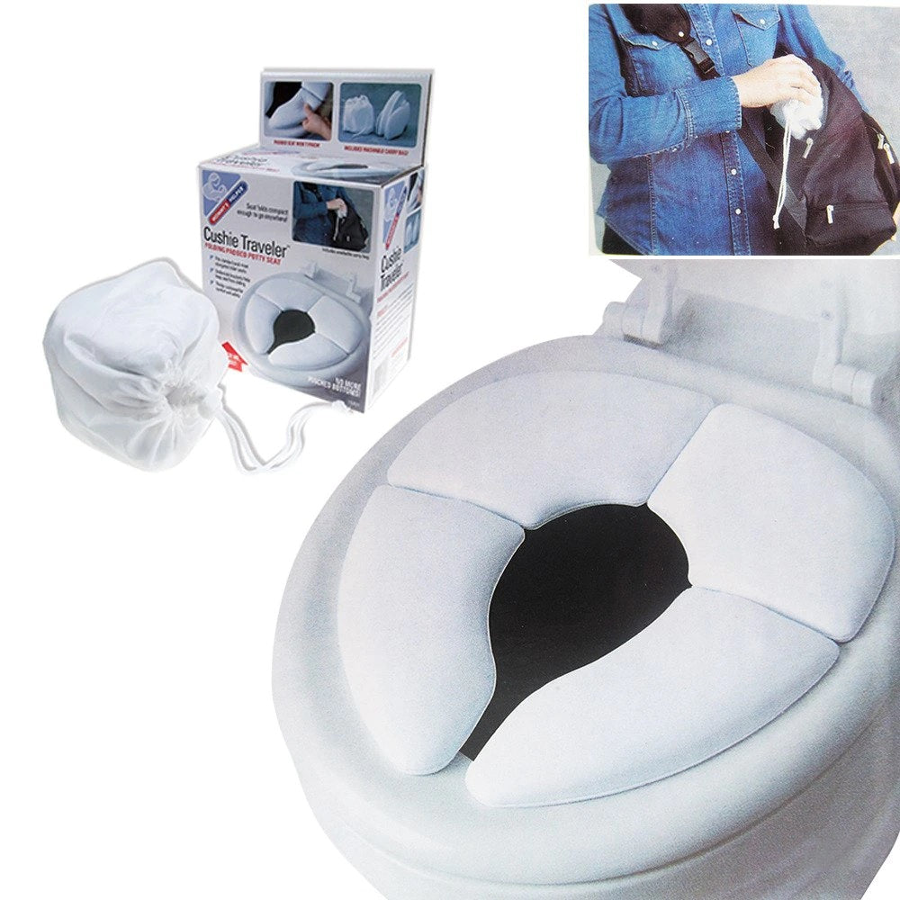 Reductor Protector Portátil, Viajero Para Inodoro Baño Bebe Blanco