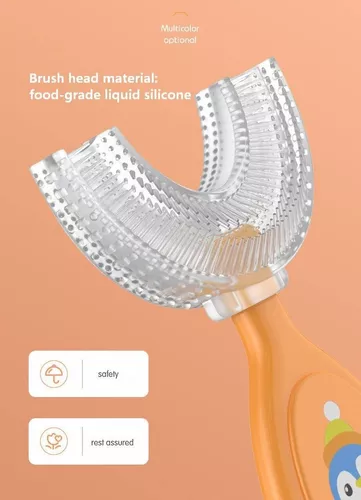 Cepillo Dental Para Bebé En Forma De U-silicona No Toxico