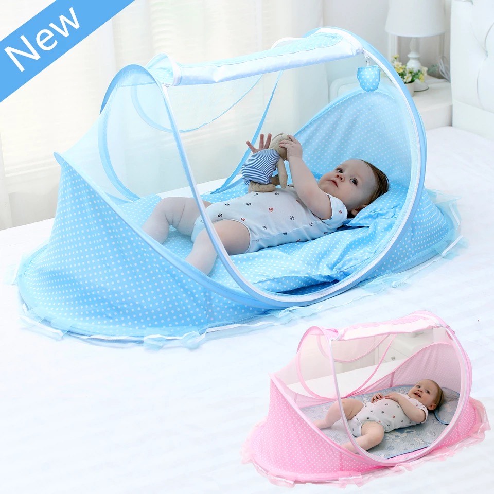 Mosquitero Cuna Portatil Para Bebes Colchonetita Y Almohada