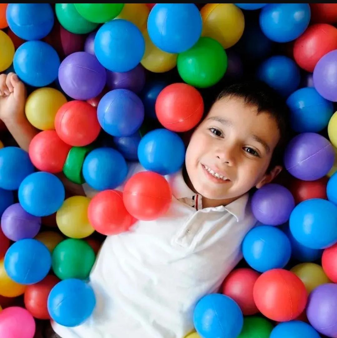 100 Pelotas Plásticas Multicolor Para Piscina Infantil