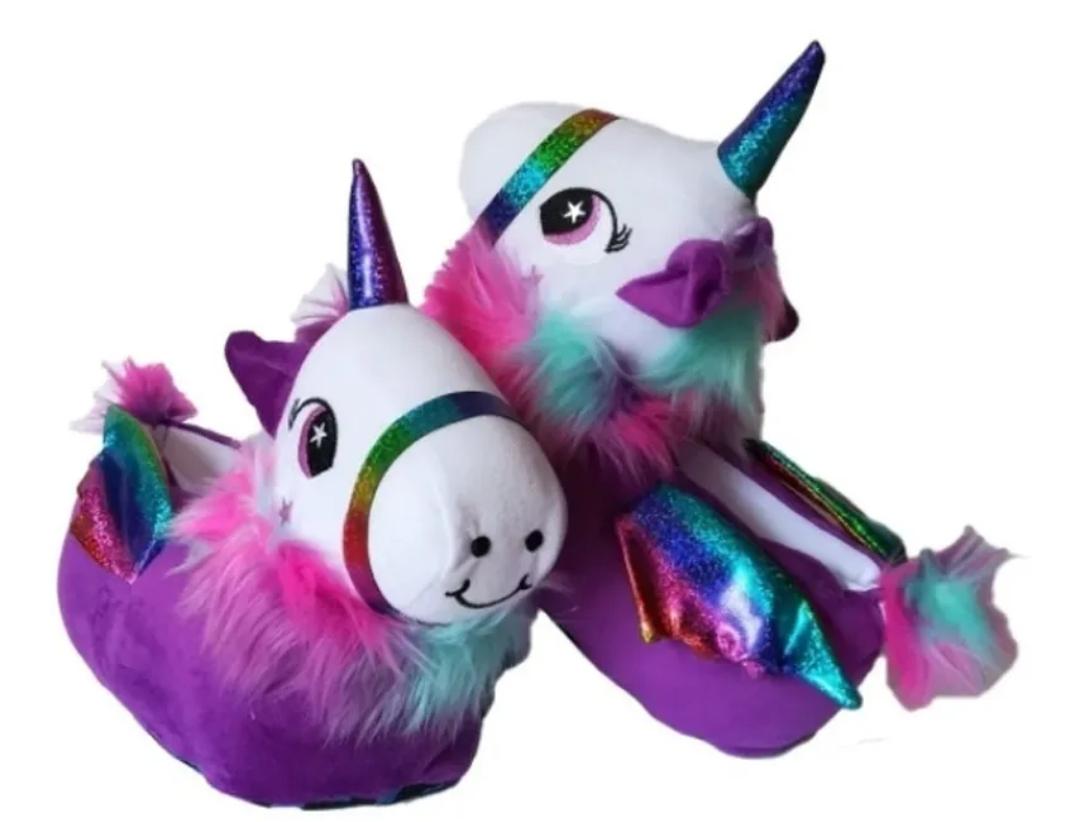 Babuchas Peluche de Unicornio