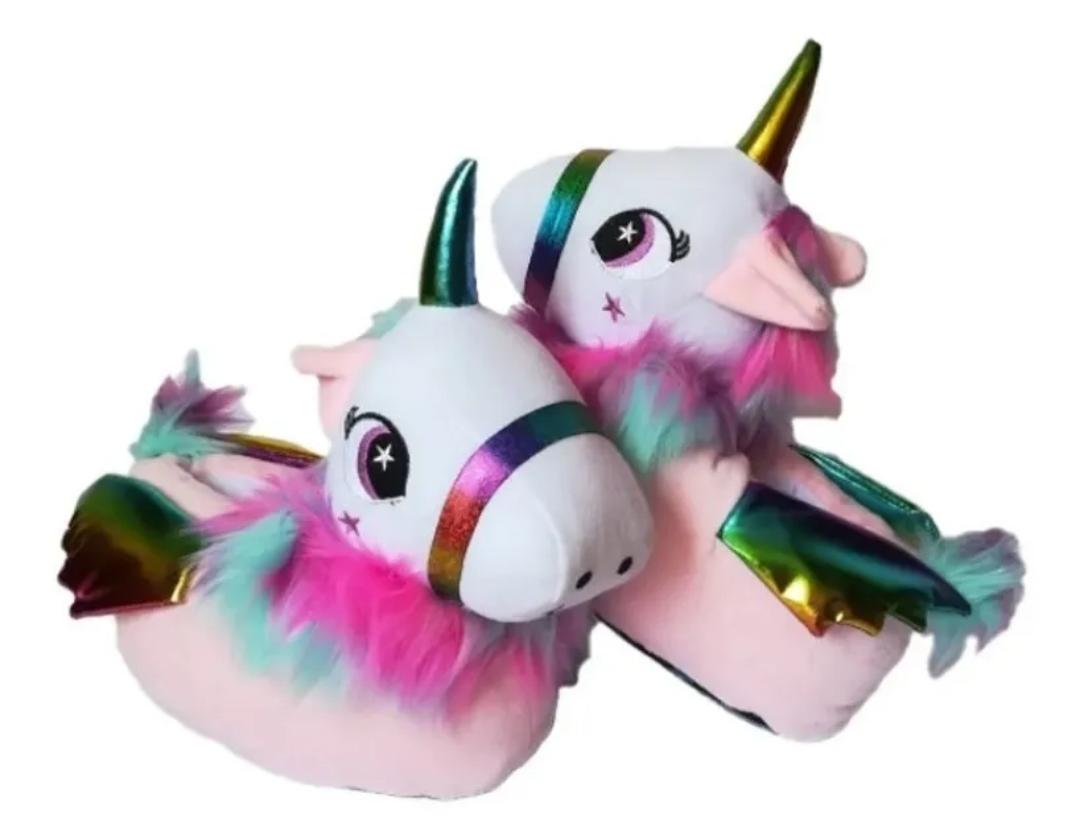 Babuchas Peluche de Unicornio